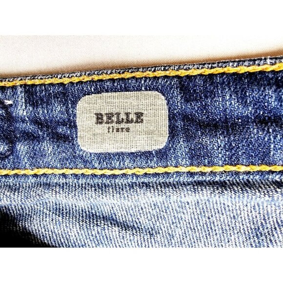 AG Adriano Goldschmied Size 25X31 Women's Belle Flare Blue Denim 5 Pocket Jeans - Picture 6 of 12